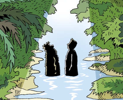 Rudi und der Typ im Fluss: Eine ganz besondere Taufe