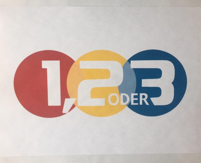 1, 2 oder 3