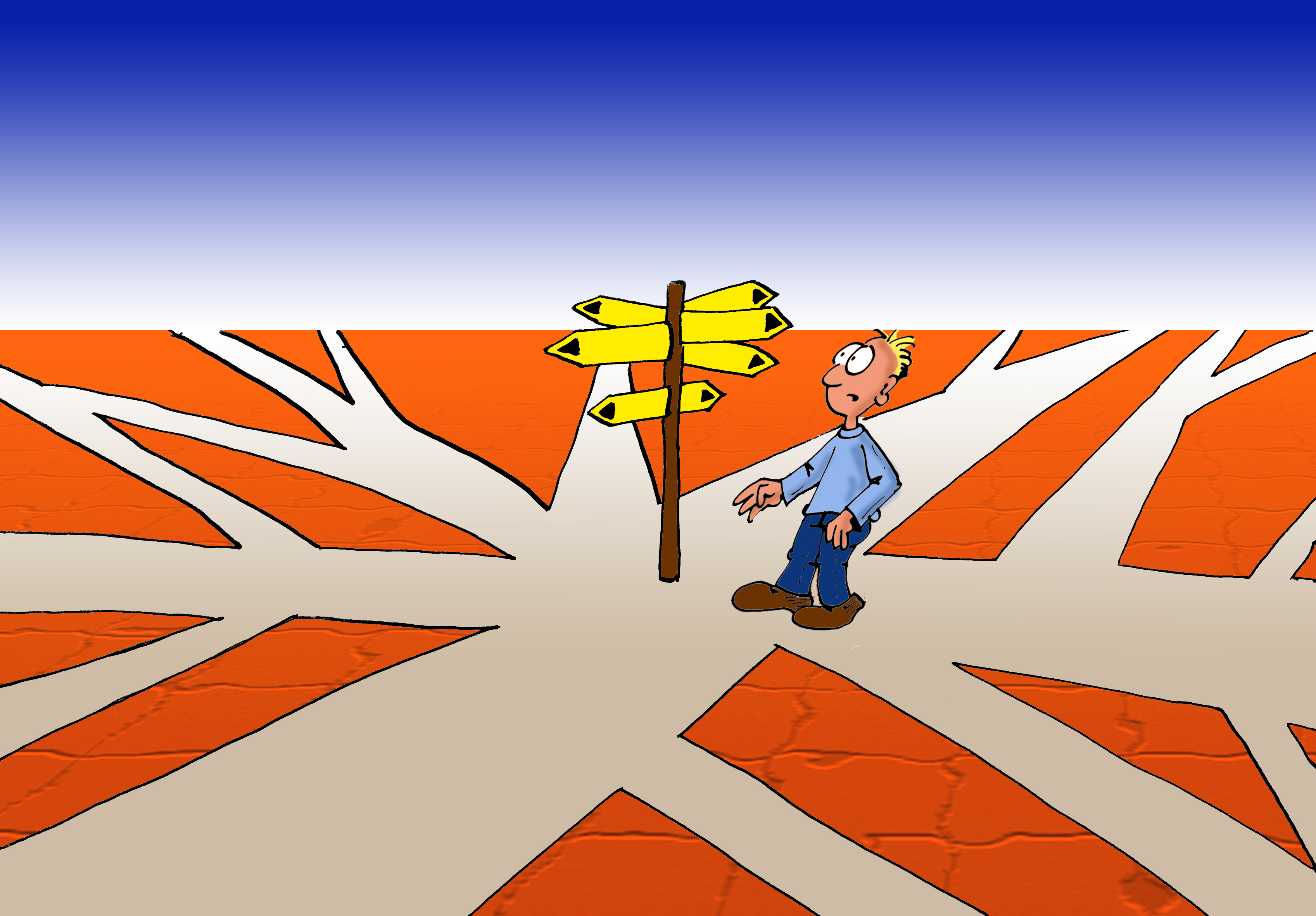 Cartoon: Die 10 Gebote