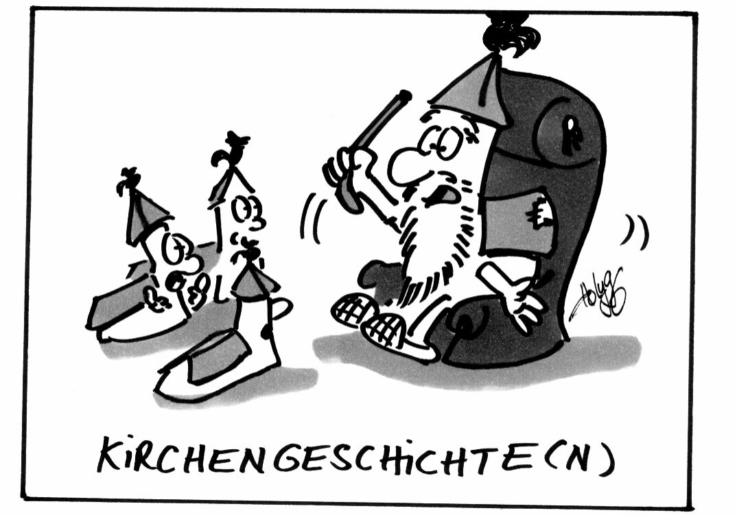  Cartoon: Kirchengeschichte