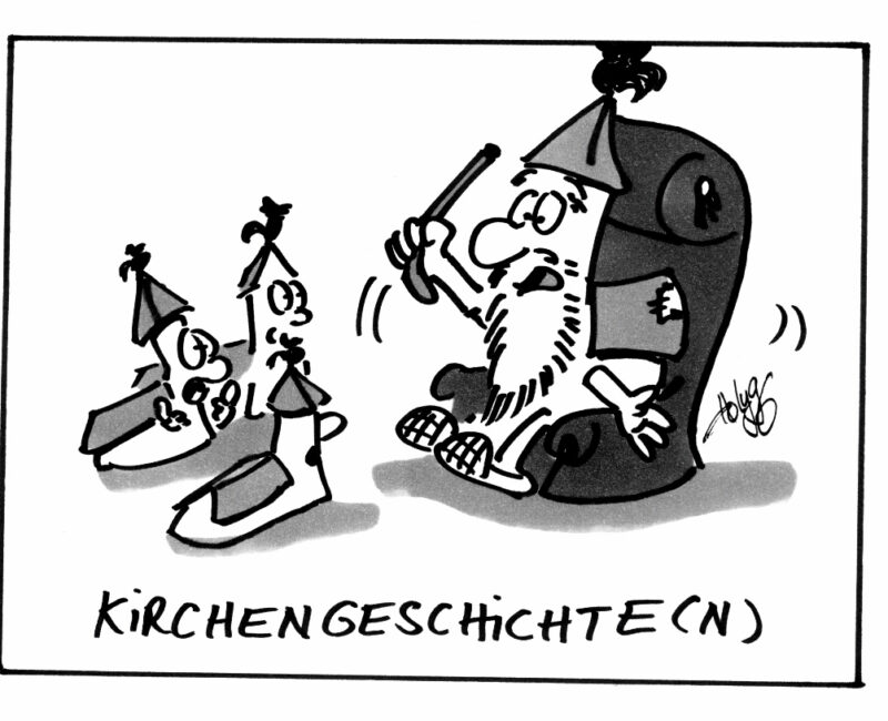 Cartoon: Kirchengeschichte