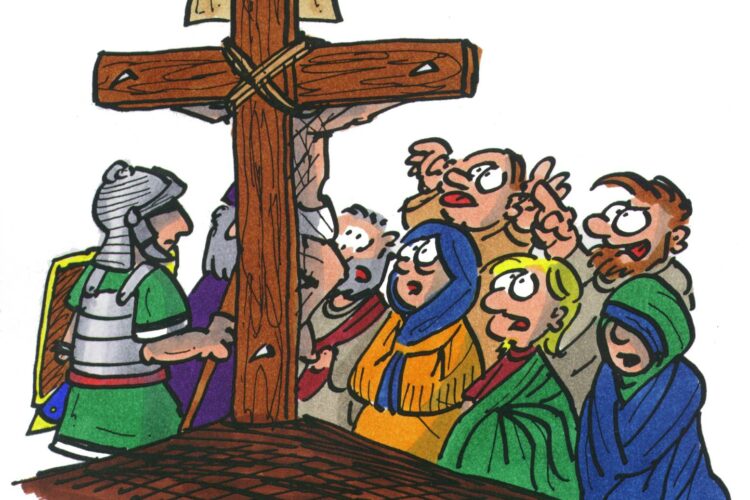  Cartoon: Passion, Ostern und Pfingsten