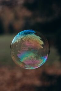 close up photo of bubble