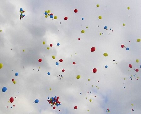 Luftballonstart zum Freizeitenbeginn