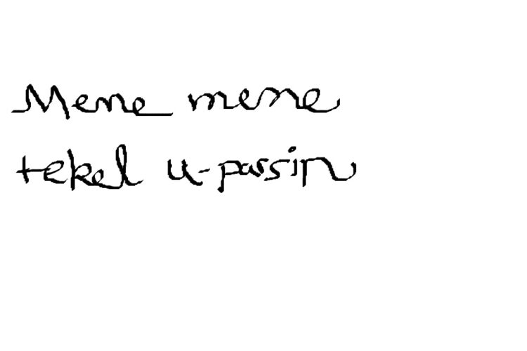  4. Die Schrift an der Wand