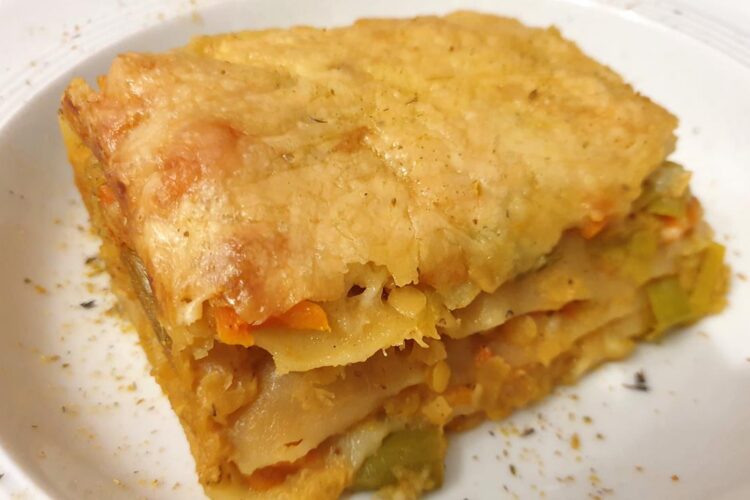  Gemüse Linsen Lasagne