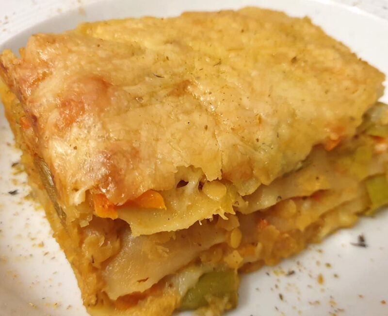 Gemüse Linsen Lasagne