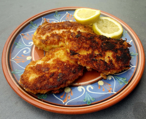 Gemüseschnitzel im Käsemantel